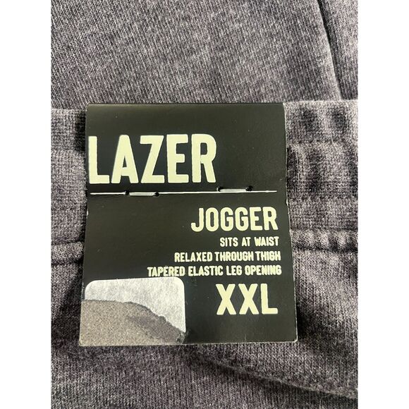NWT Men's Lazer Charcoal Jogger XXL Workout Lounge Sleep Soft - Picture 6 of 8